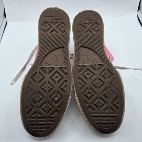 Converse All Star Womens Size 9 Pink High Top Sneakers Casual Shoes Bright - Picture 8 of 13